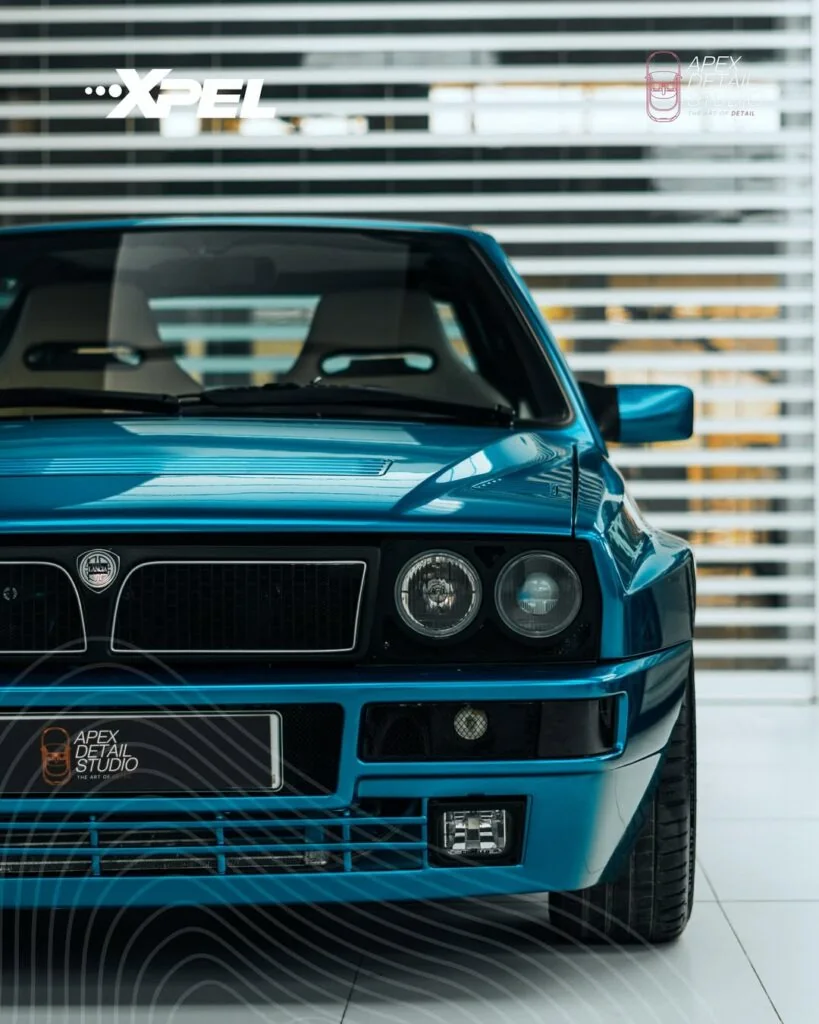 Lancia Delta Integrale restoration and dry ice detailing context at Apex