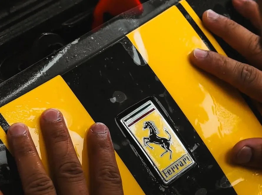 Ferrari 296 GTB XPEL paint protection film in Dubai