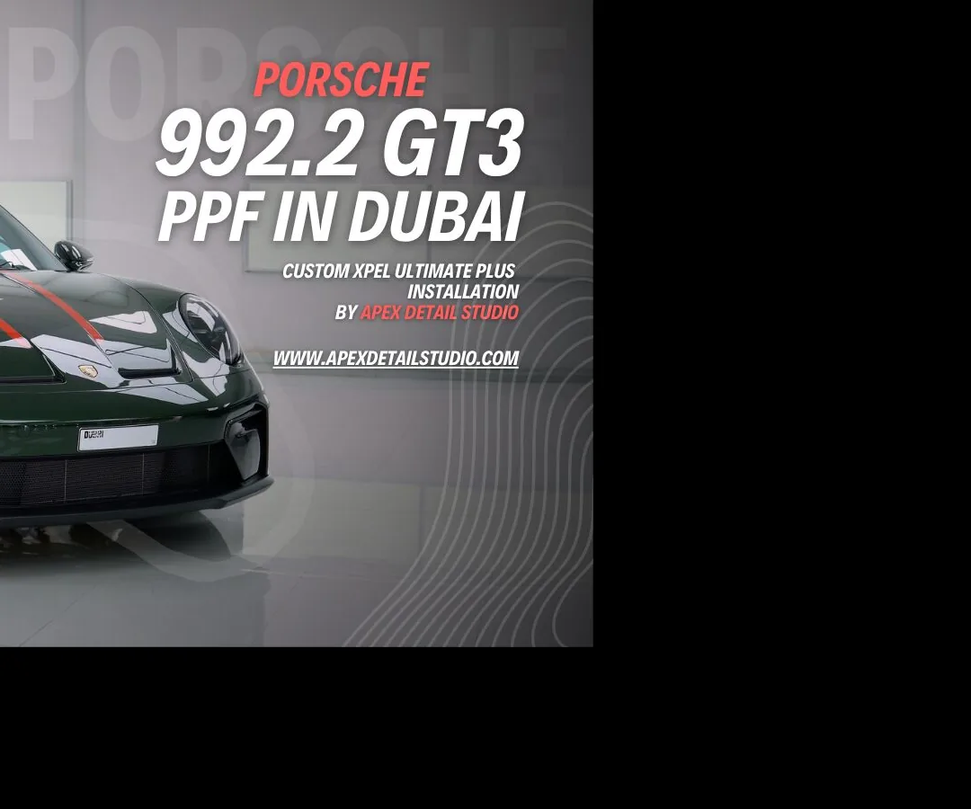 Porsche 911 PPF Dubai at Apex Detail Studio