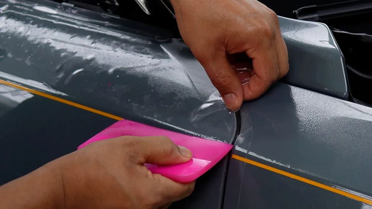 Rolls-Royce Ghost dual-tone colour PPF XPEL PPF installation detail at Apex Detail Studio