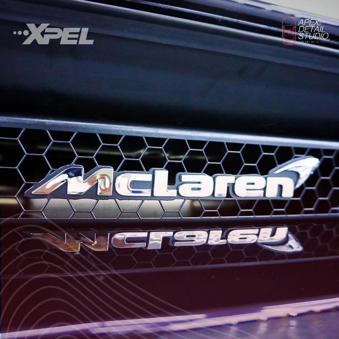 This McLaren 720S had its rear fender PPF replaced by our experts using XPEL's DAP Precut Method, ensuring no blades were used and keeping the car scratch-free. - 10 Year Warranty Against Peeling, Yellowing or Fading - PreCut full tuck-in installation process - Full polishing and paint correction included - Yearly Service included Get your car protected by our experts at Apex Detail Studio, Dubai.