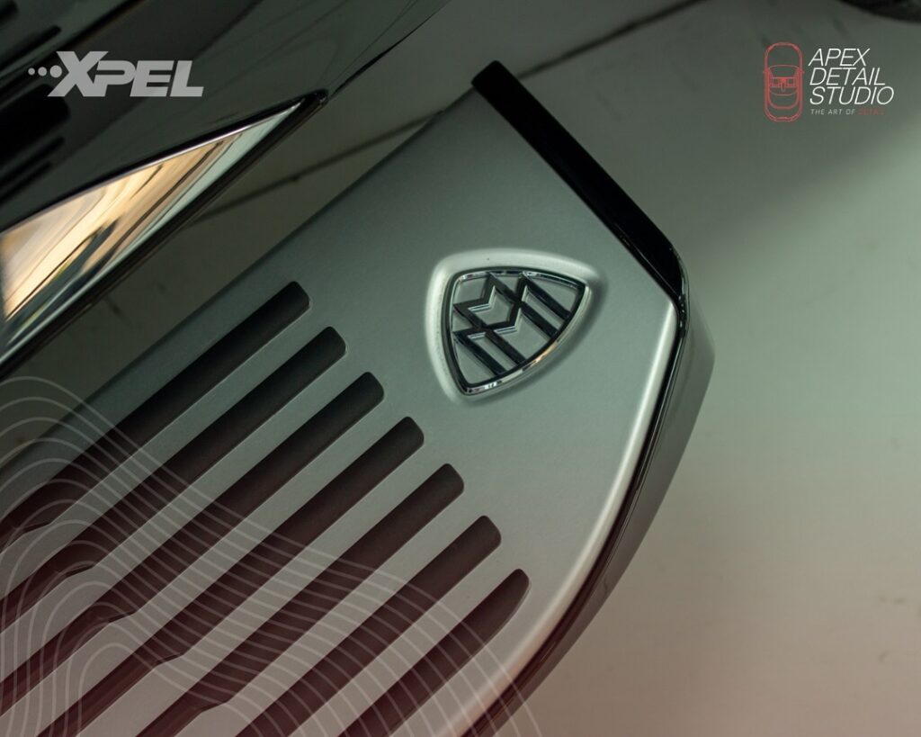 Maybach luxury car receiving premium detailing service at Apex studio