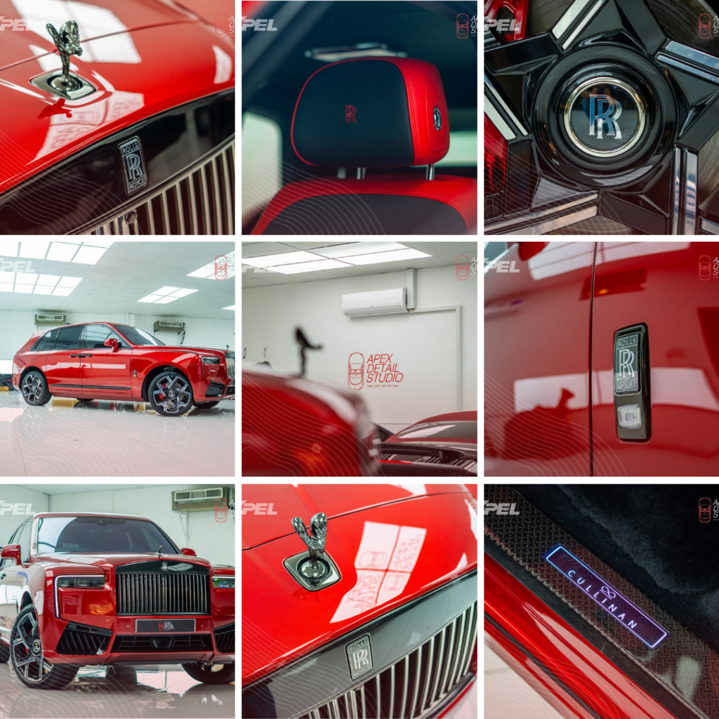 Rolls Royce Cullinan with full-body XPEL Ultimate Plus paint protection film installed.