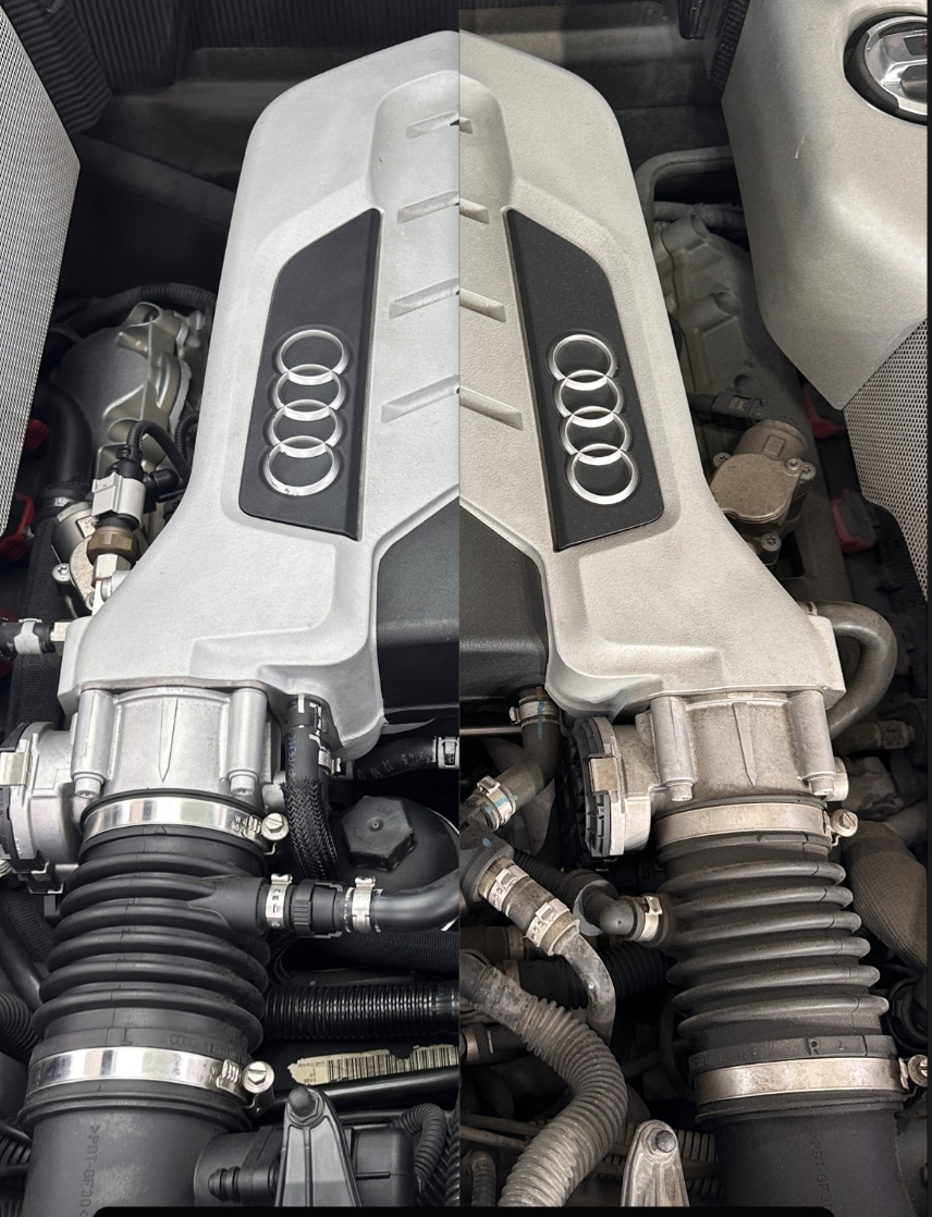 Dry Ice Car Detailing on luxury vehicle in Dubai using CO₂ cleaning technology