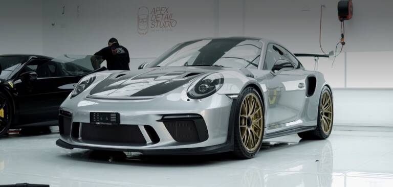 Porsche 911 GT3 PPF in Dubai: Premium Hydrophobic PPF and Dry Ice Cleaning