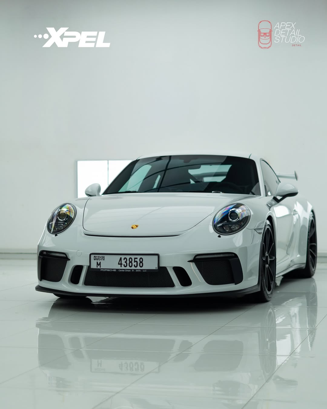 porsche at Apex Detail Studio Dubai