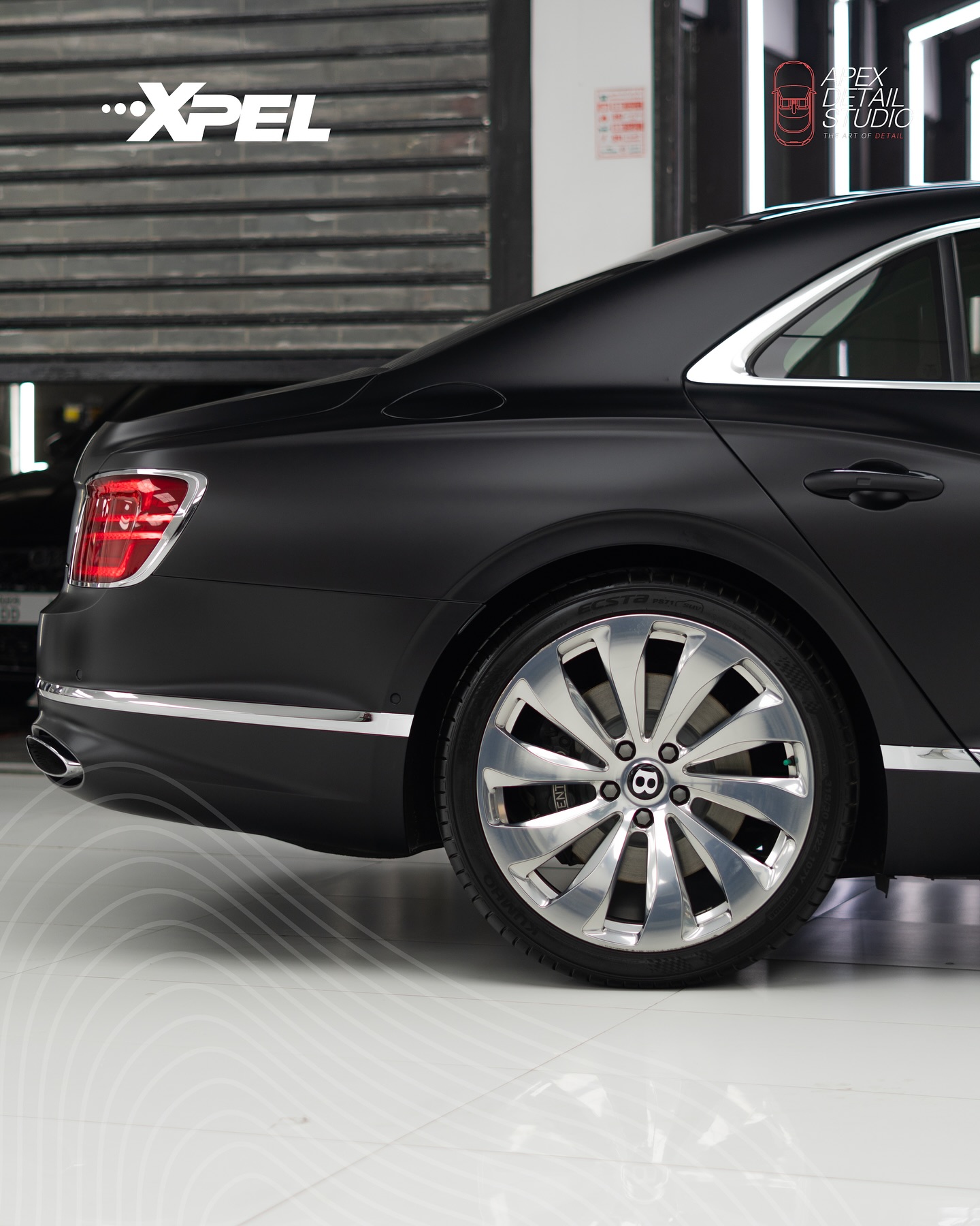 Luxury vehicle paint protection work at Apex Detail Studio Dubai