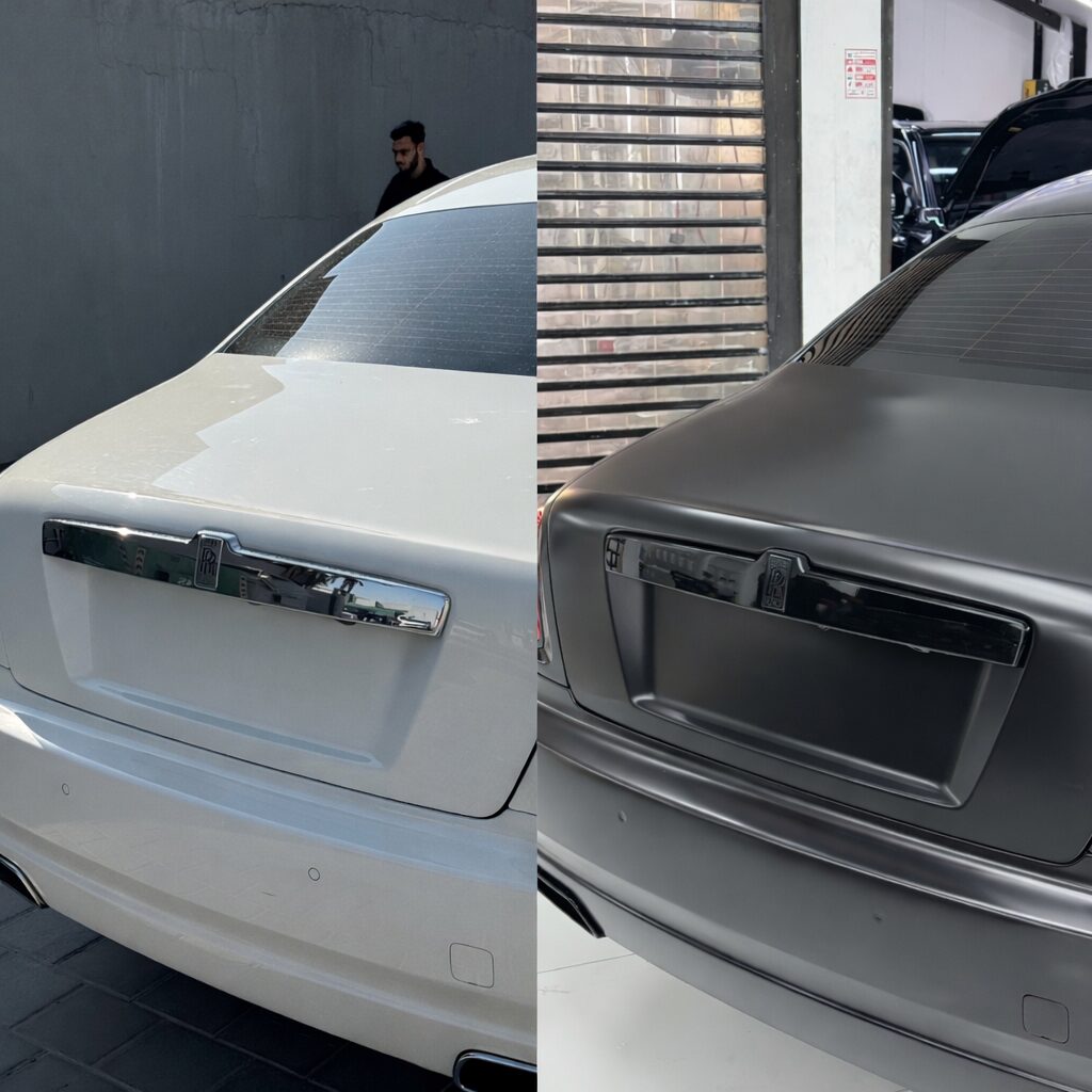 Matte Black and the Rolls-Royce
