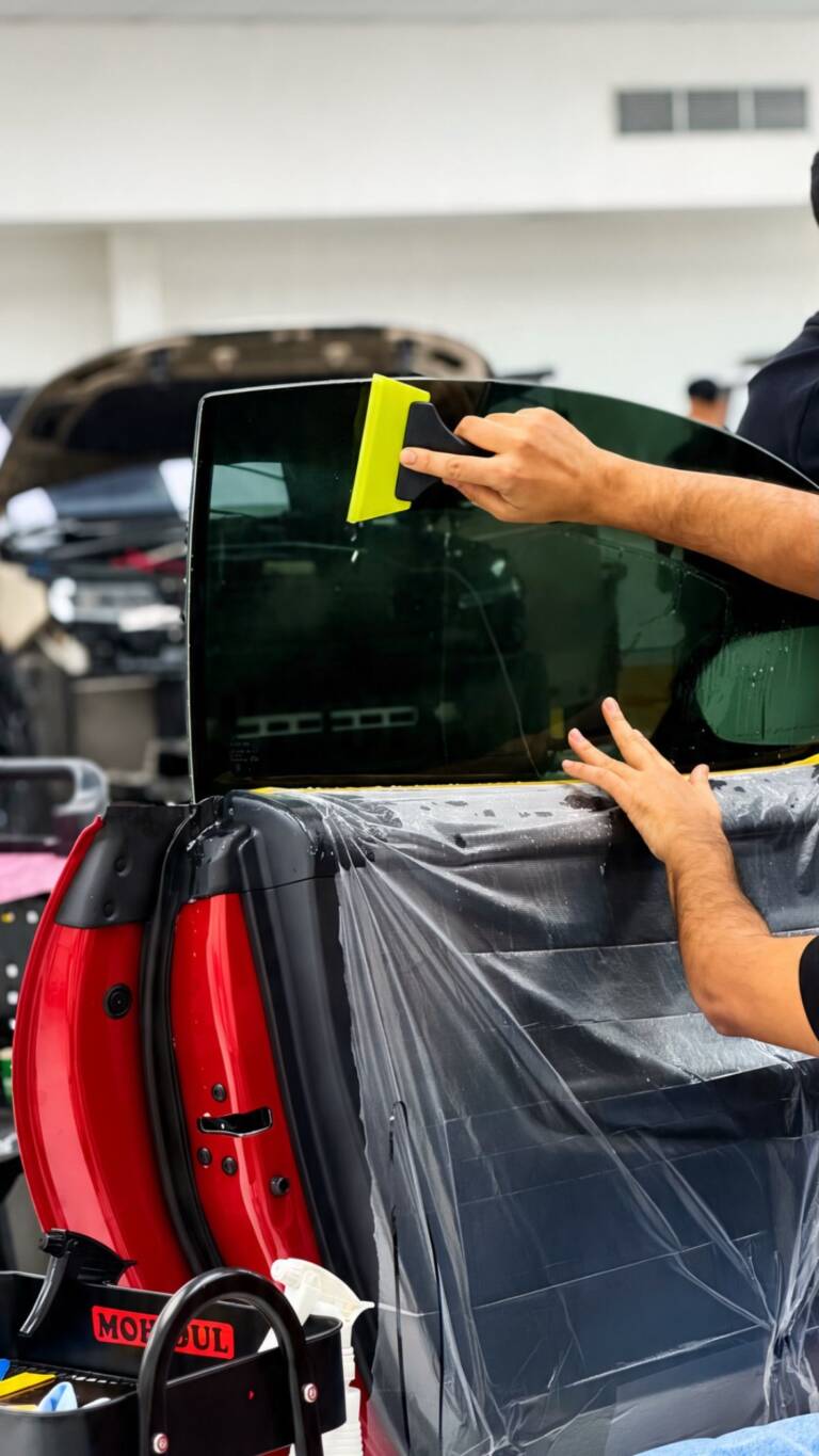 Ferrari Roma Window Tint in Dubai: Heat Rejection, Privacy and Style