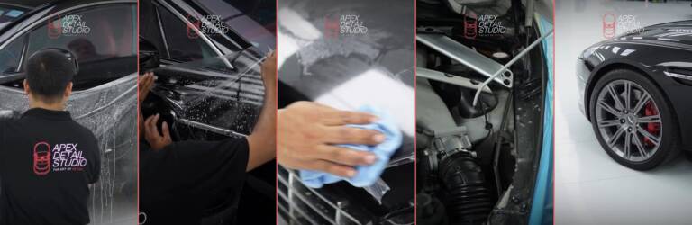 Aston Martin Rapide PPF and Dry Ice Cleaning in Dubai: Full Film Plus a Cleaner V12 Engine Bay