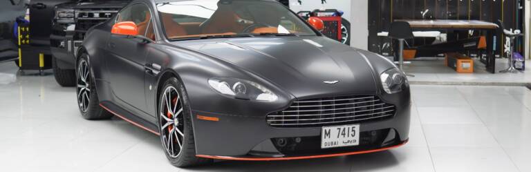 Aston Martin Vantage Matte PPF in Dubai: Restored, Then Wrapped in Matte