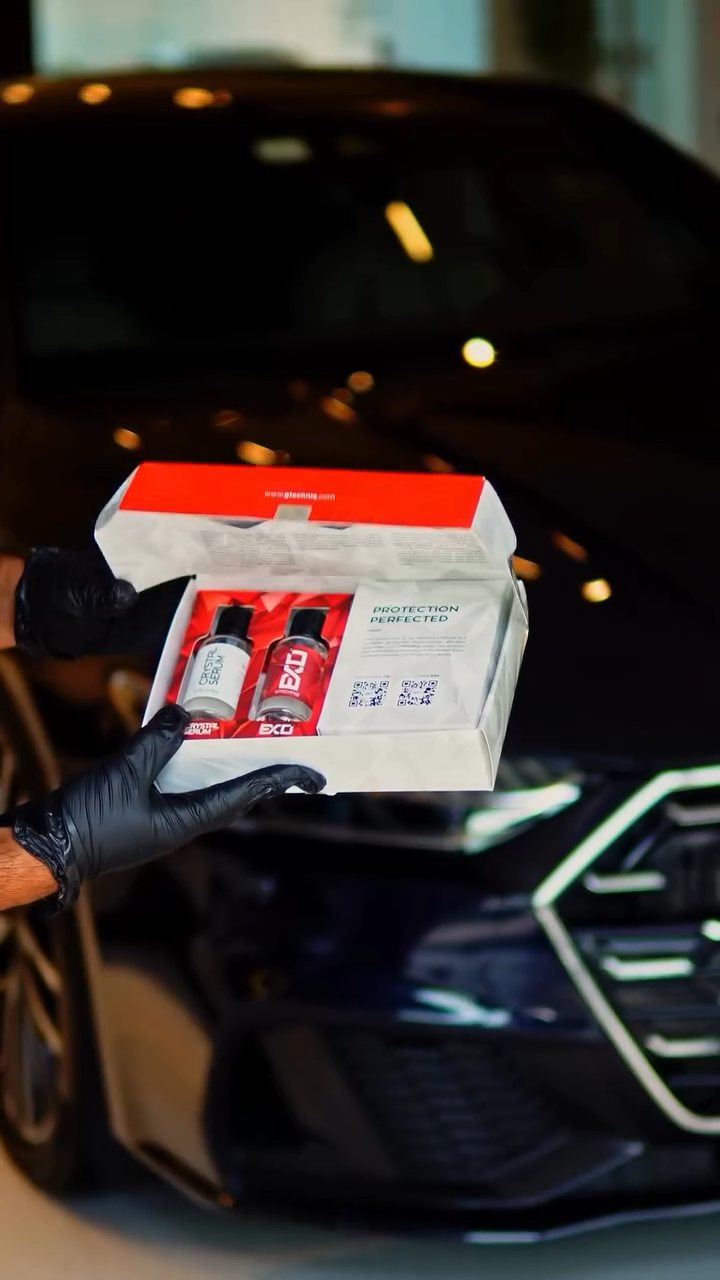 Ceramic coating kit ready for the Audi A7 in Dubai