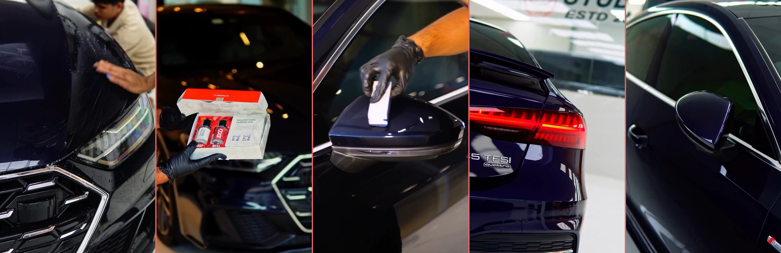 Audi A7 Ceramic Coating in Dubai: Deep Gloss for a Dark Blue Sportback