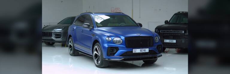 Bentley Bentayga Old PPF Removal and Satin PPF in Dubai
