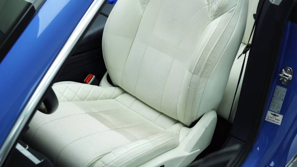 Bentley Continental GT seat after leather cleaning