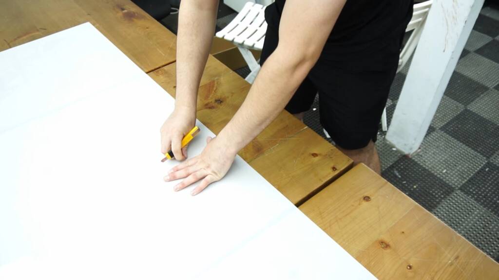 Premium satin PPF for the 2024 BMW X6 M Competition on the cutting table at Apex Detail Studio Dubai