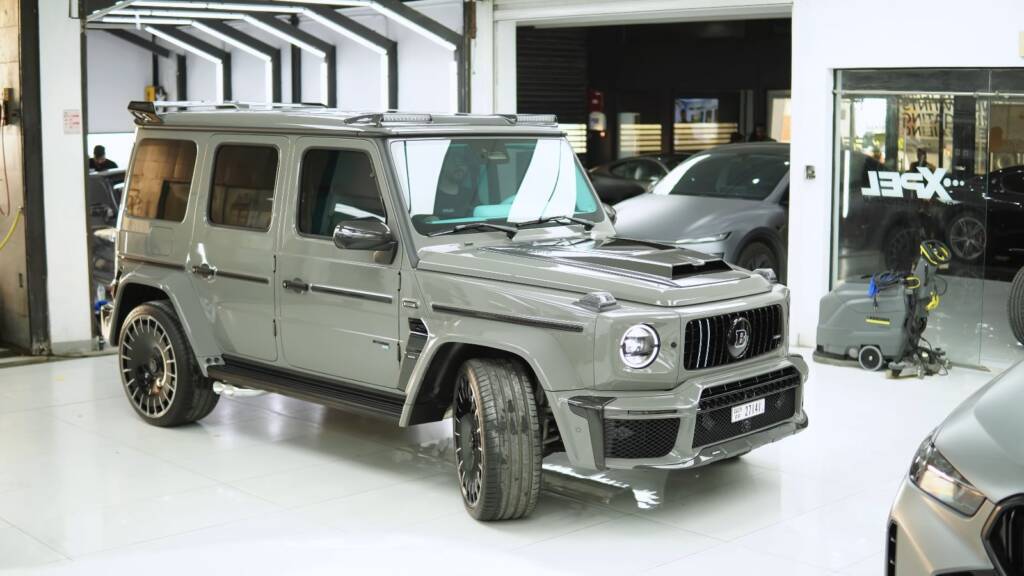 Grey Brabus G800 after full PPF at Apex Detail Studio Dubai