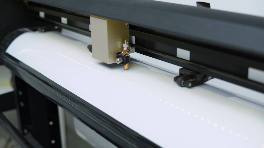 PPF patterns cut on the plotter for a G-Class at Apex Detail Studio Dubai