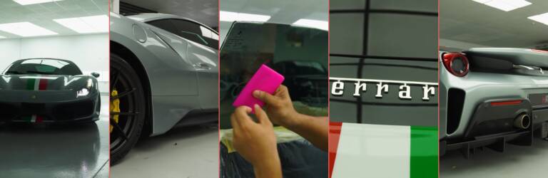Ferrari 488 Pista Window Tint in Dubai: Replacing Old Tint With Ceramic Film