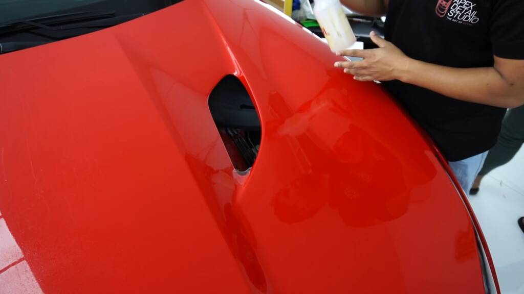 Fitting PPF around a Ferrari Portofino bonnet vent
