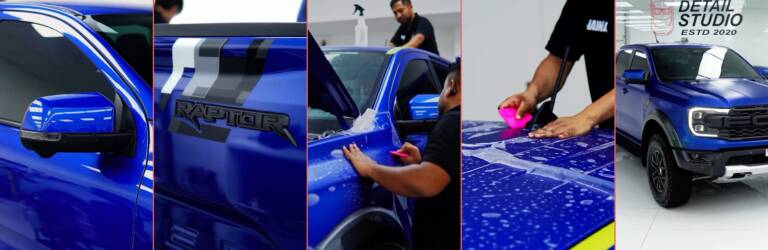 Ford Raptor Matte PPF in Dubai: Gloss to Satin with Full Film and Premium Tint