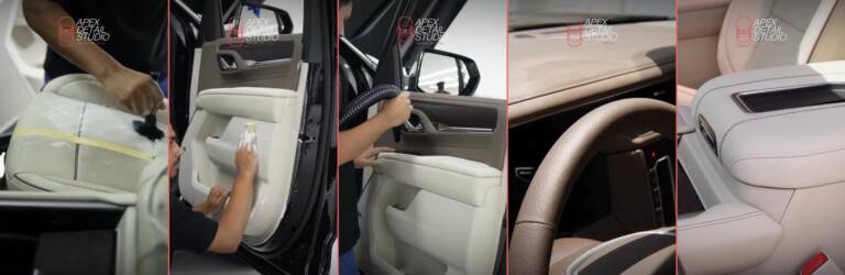 GMC Denali Interior Detailing in Dubai: Leather Restoration and Paint Correction