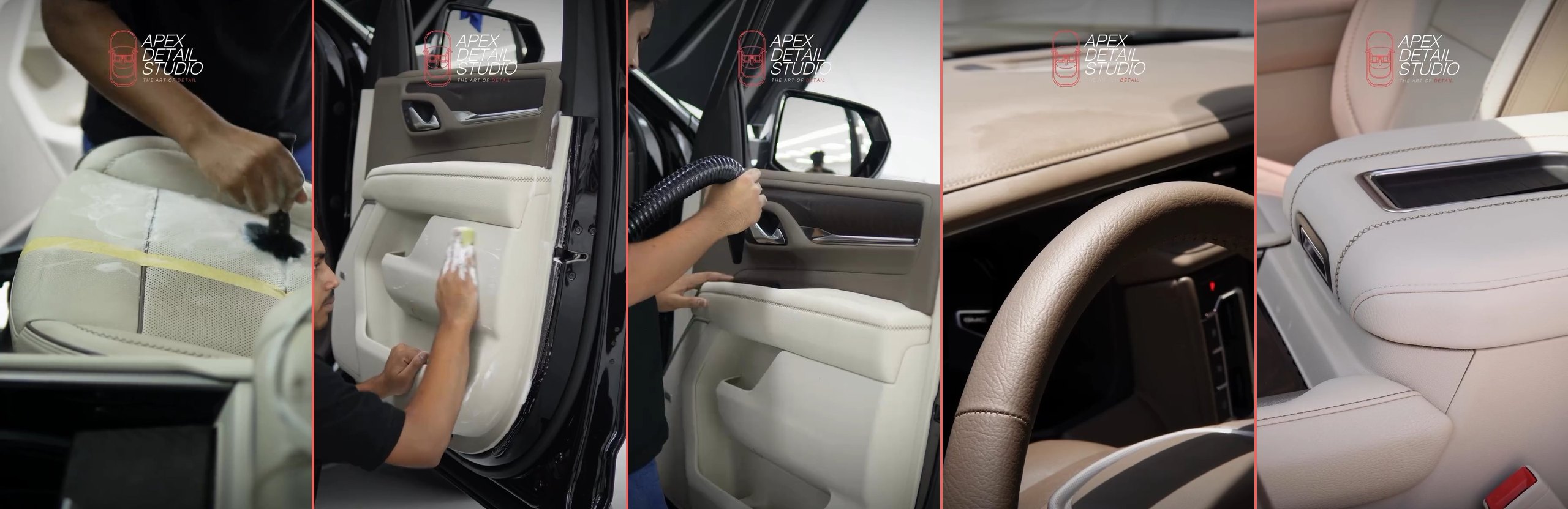 GMC Denali Interior Detailing in Dubai: Leather Restoration and Paint Correction