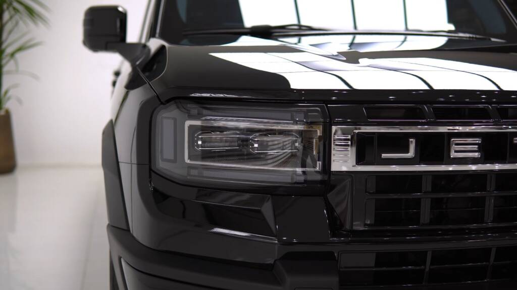 Black Jetour G700 front end finished with full body PPF at Apex Detail Studio