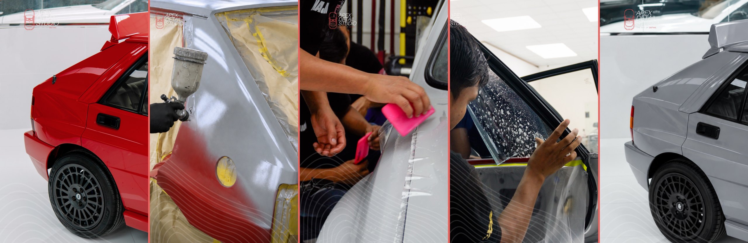 Lancia Delta Integrale Full Respray and PPF in Dubai
