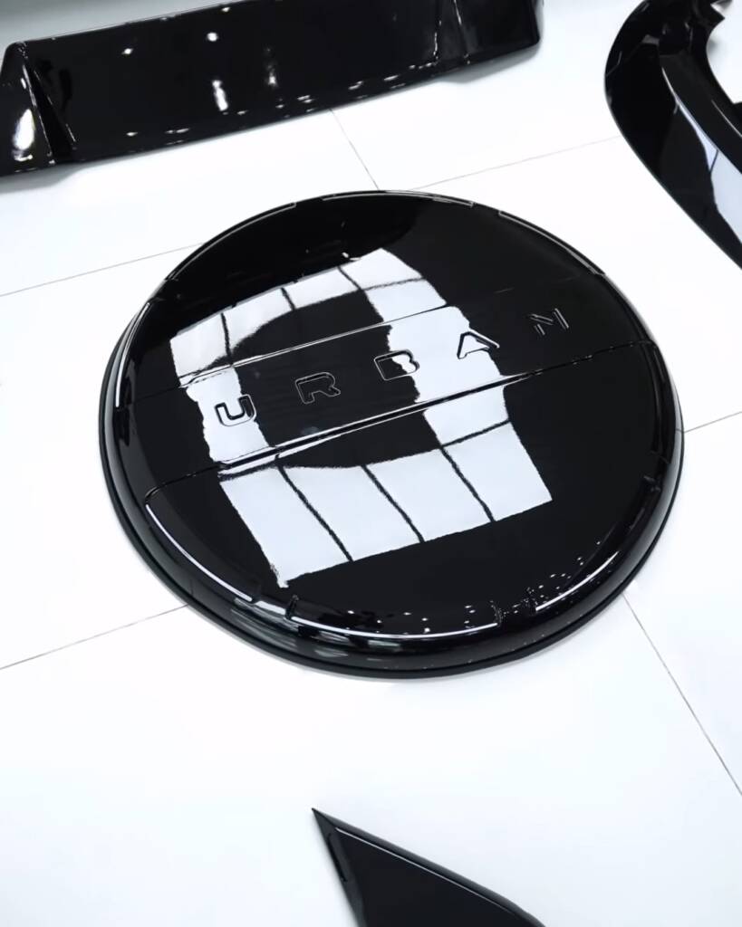 New spare wheel cover from the 2026 Land Rover Defender body kit, Apex Detail Studio