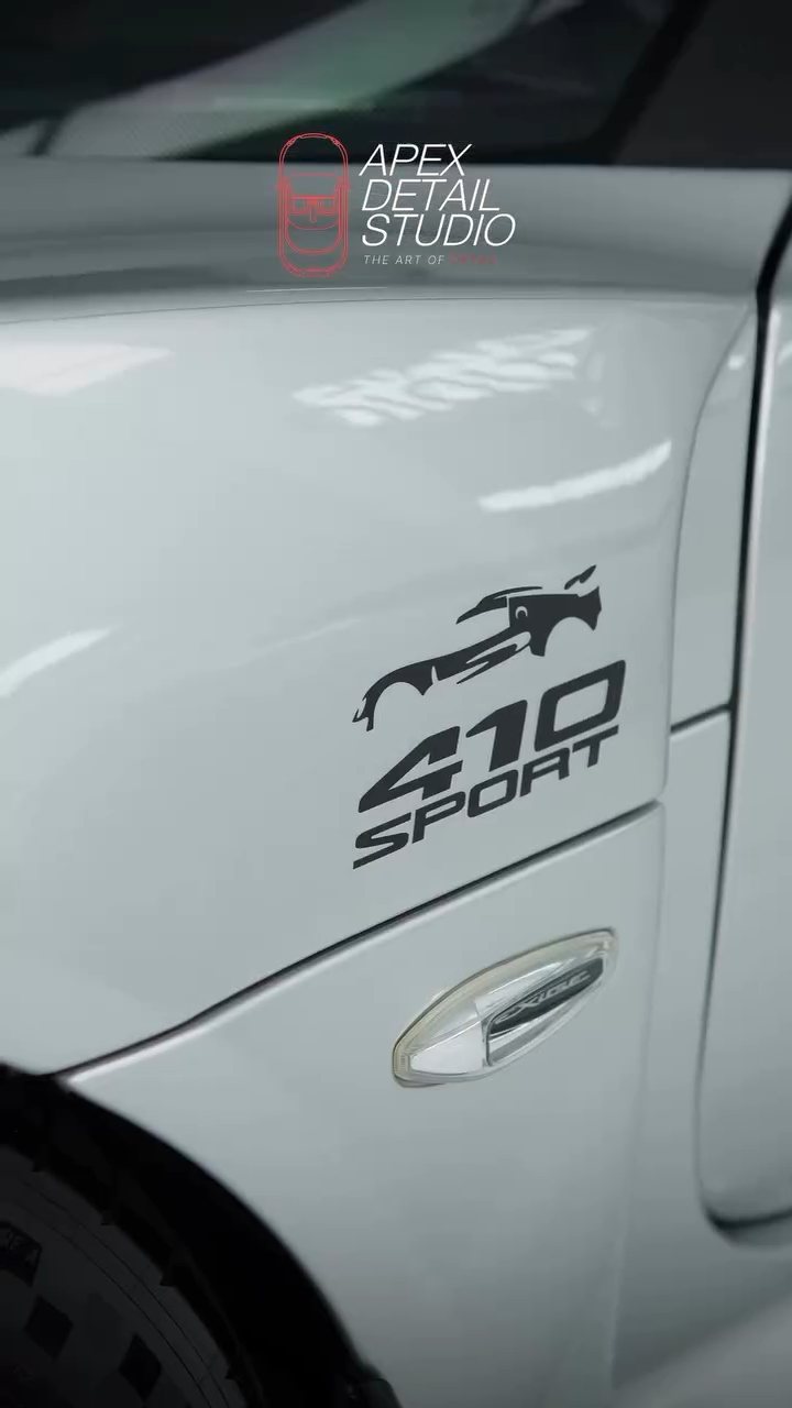 Lotus Exige 410 Sport decal on the clean door in Dubai