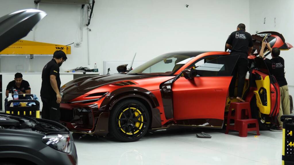 Mansory Pugnator in the Apex PPF bay in Dubai