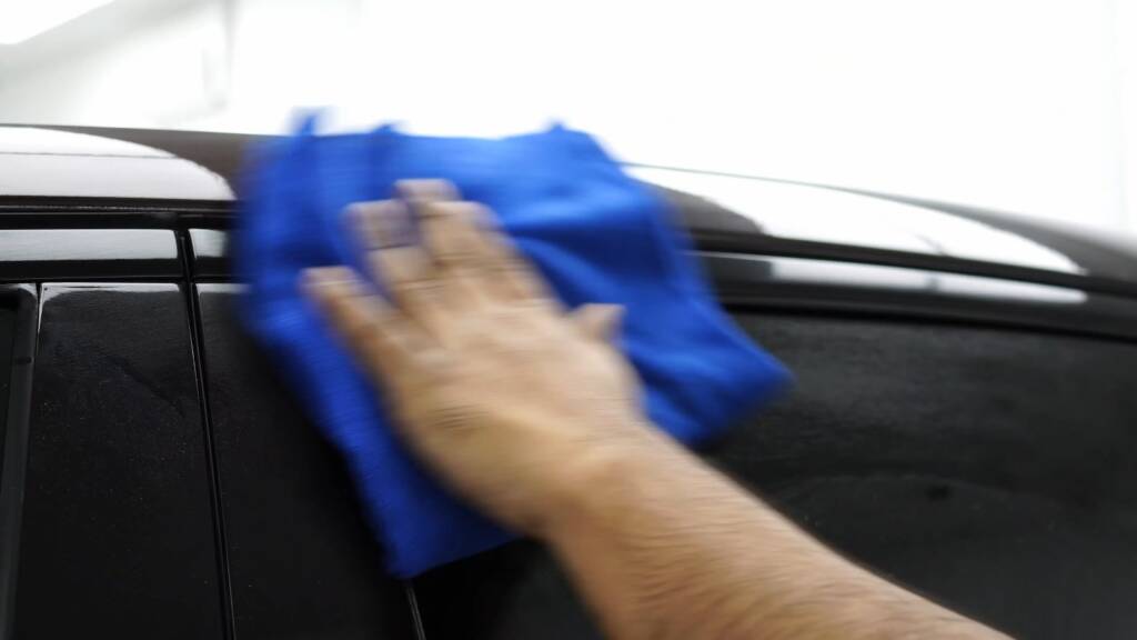 Final wipe on a Maybach S680 Brabus after PPF