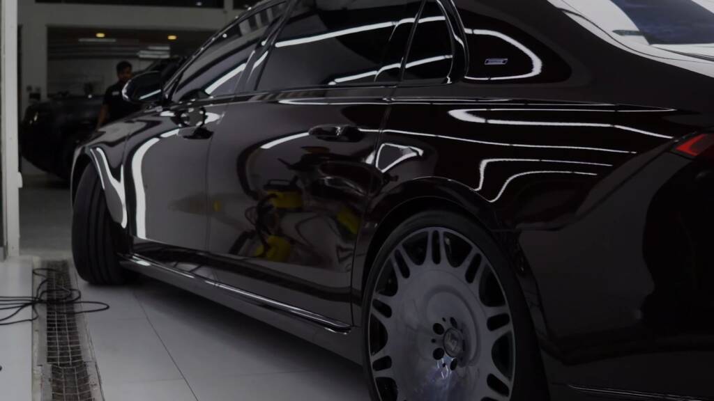 Maybach S680 Brabus side after full premium PPF in Dubai