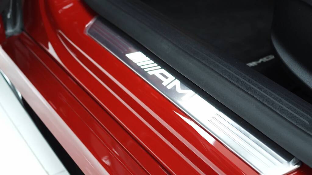 AMG illuminated sill on a Mercedes CLA