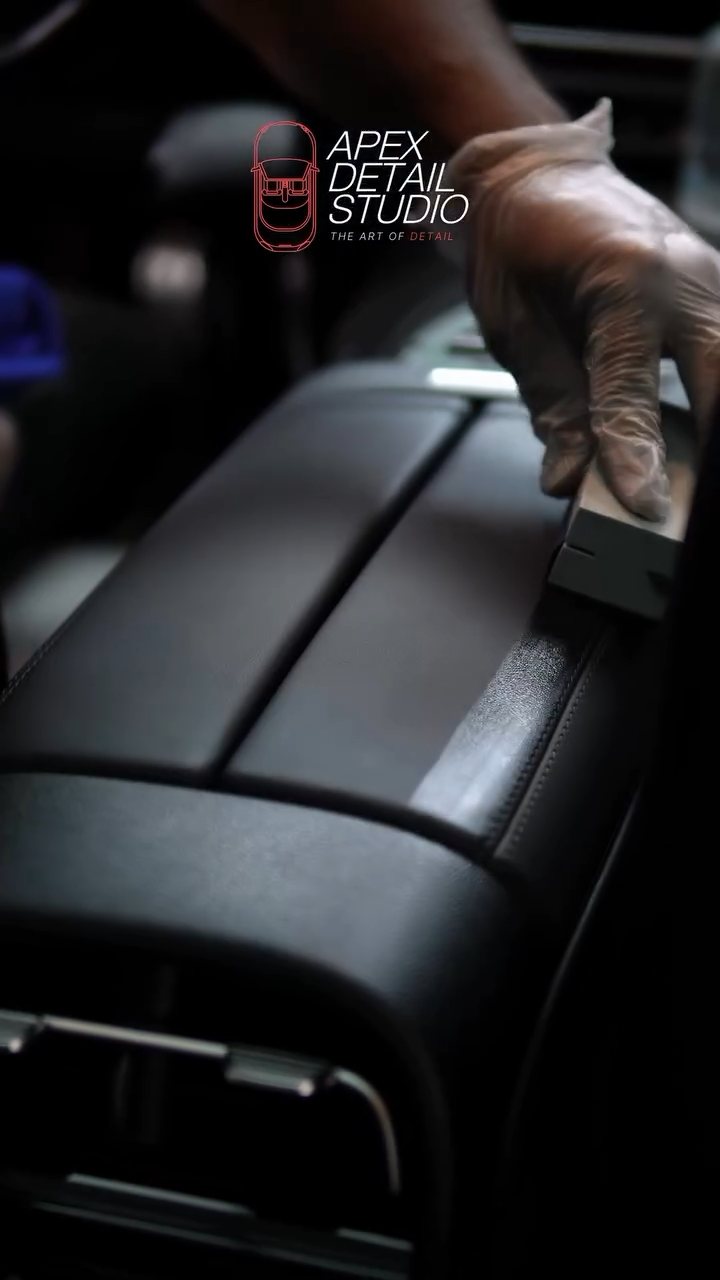 Mercedes-AMG E53 centre console being coated in Dubai