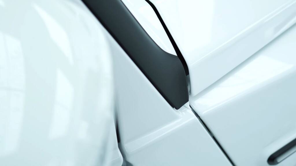 Mercedes G500 door edge with premium paint protection film