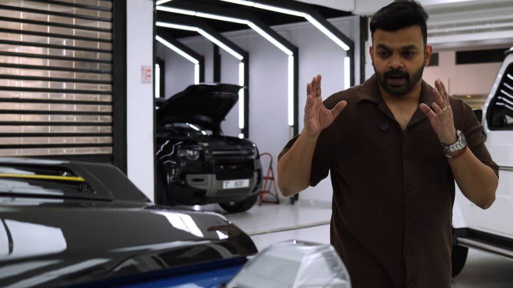 Explaining premium PPF benefits next to a Mercedes G500