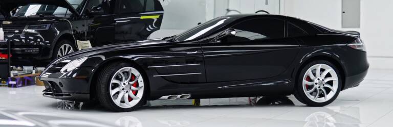 Mercedes-Benz SLR McLaren in Dubai: Dry Ice Detailing, Full PPF, Tint and Interior Restoration