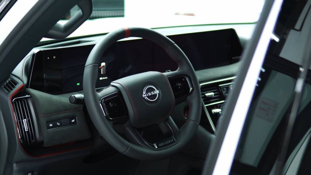 Nissan Patrol Nismo cockpit with Nismo steering wheel