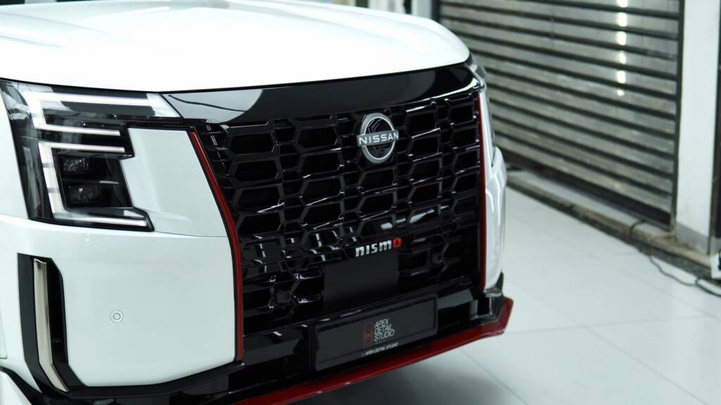 White Nissan Patrol Nismo front after full premium PPF