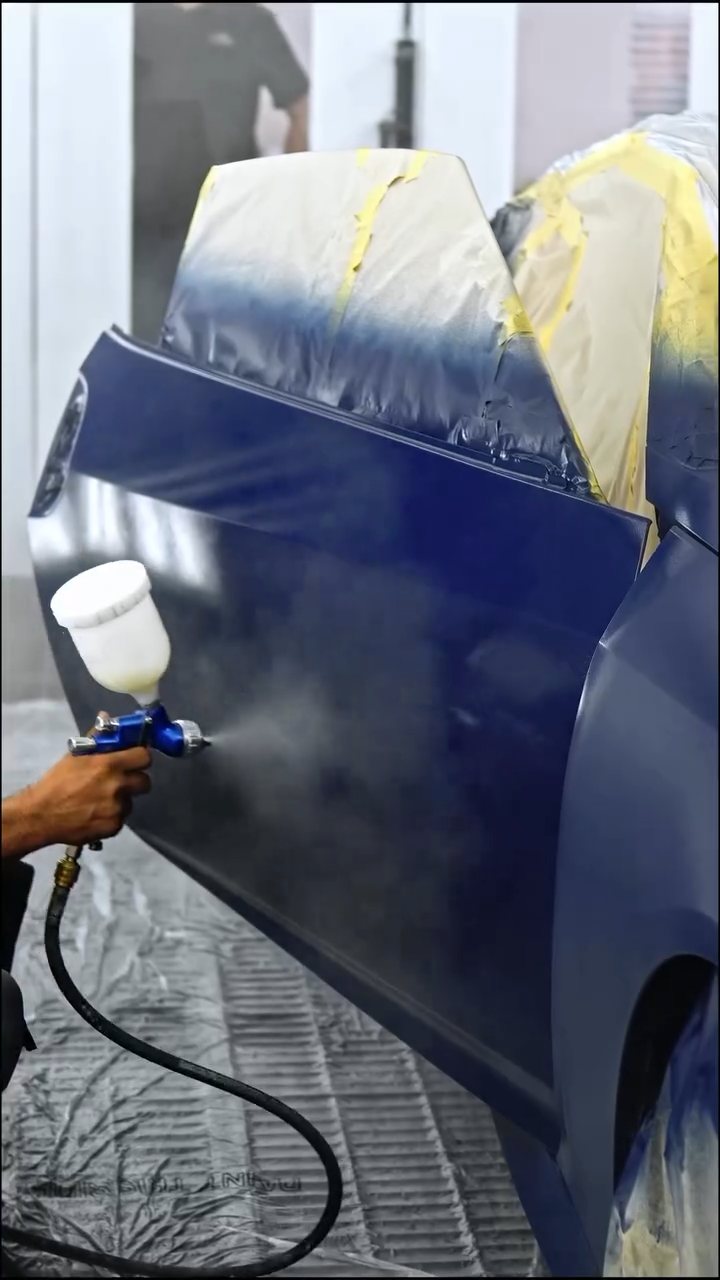 Peelable paint coat on the Nissan Z door in Dubai
