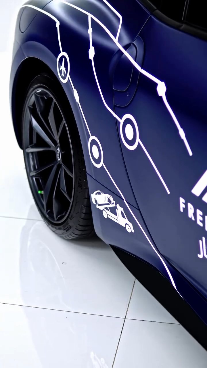 Nissan Z rear arch and livery line decals at Apex Detail Studio Dubai