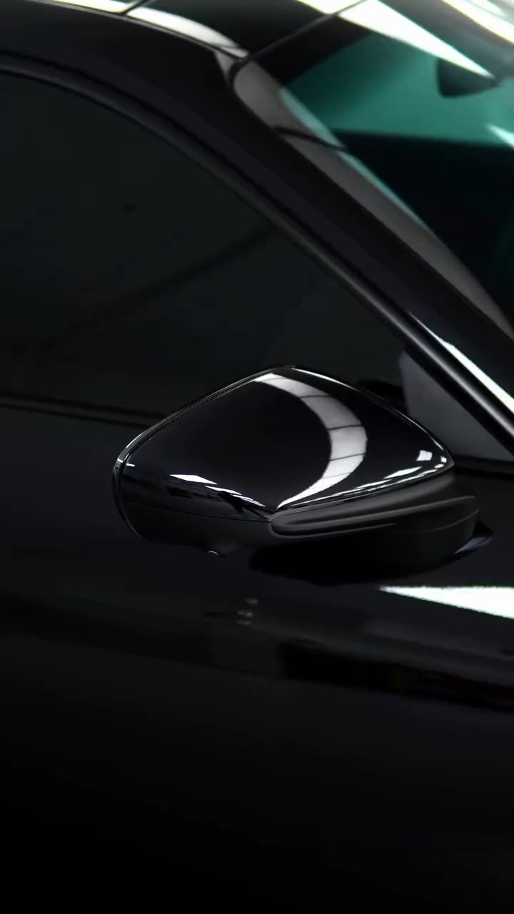 Porsche 911 Carrera mirror after PPF at Apex Detail Studio Dubai
