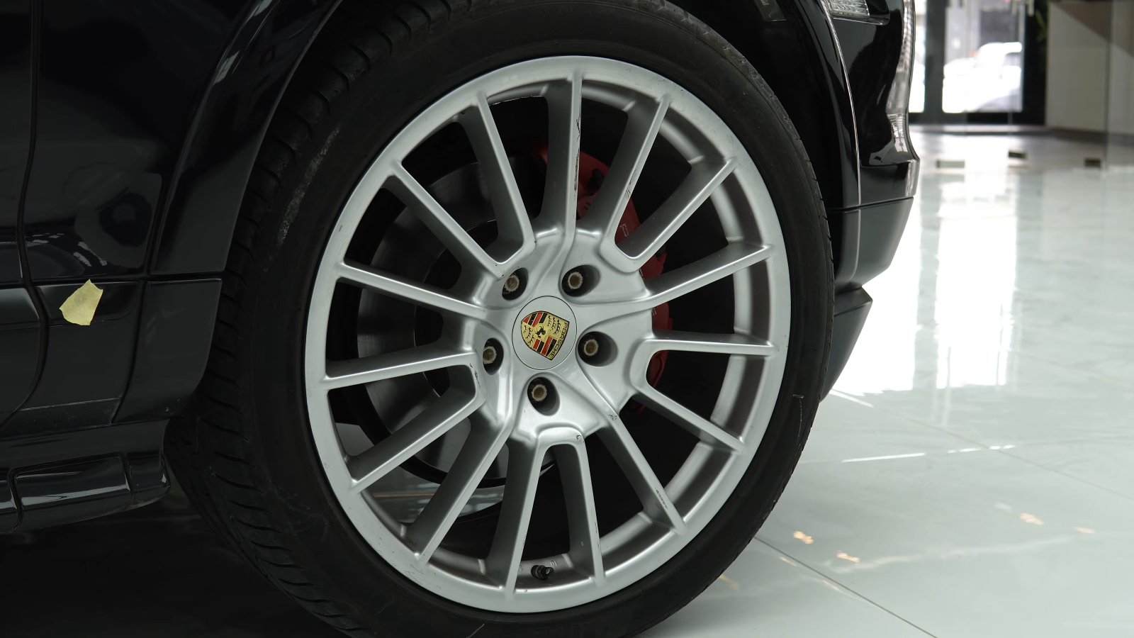 Porsche Cayenne wheel detail at Apex Detail Studio