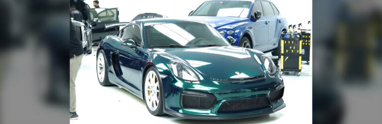 Porsche Cayman GT4 Full Colour Change in Dubai