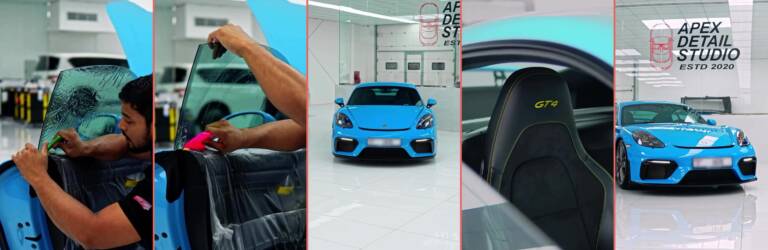 Porsche Cayman GT4 Window Tint in Dubai