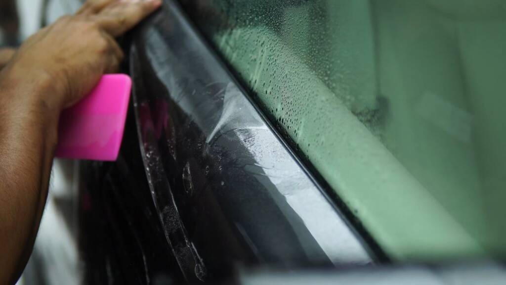 PPF edge along a Range Rover Autobiography window frame