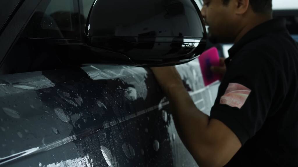 Fitting PPF to a Range Rover Sport mirror