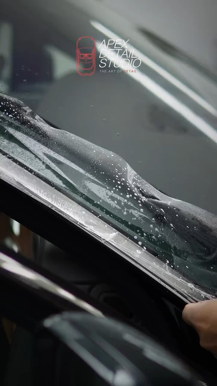 PPF along the Rolls-Royce Phantom roof edge in Dubai